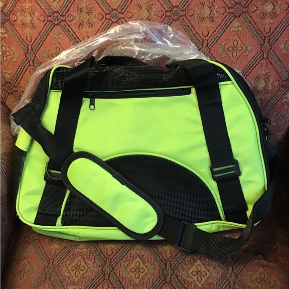 Dog -Cat pet Carrier bag green ,black new high quality! Packing airline approved - Picture 9 of 10
